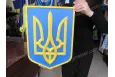 Герб України на стіну жовтий
