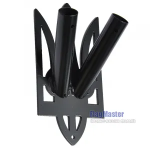 Тримач для двох прапорів тризуб