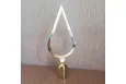 Наконечник на прапор крапля пластиковий позолота Наконечник на прапор крапля пластиковий позолота