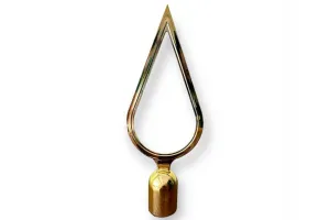 Наконечник на прапор крапля пластиковий позолота
