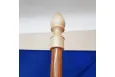 Наконечник піка на древко для прапор дерев'яний світлий