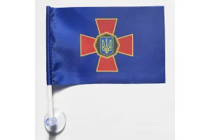 Прапор Національної Гвардії на присосці в автомобіль