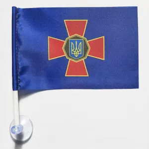 Прапор Національної Гвардії на присосці в автомобіль Прапор Національної Гвардії на присосці в автомобіль