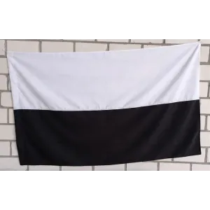 Прапор Надії чорно-білий габардин