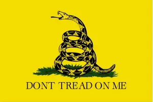 Гадсденівський прапор із гримучою змією Dont Tread On Me 150х90 см