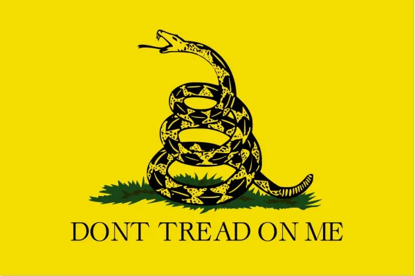 Гадсденівський прапор із гримучою змією Dont Tread On Me 150х90 см