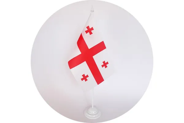 Прапор Грузії на підставці