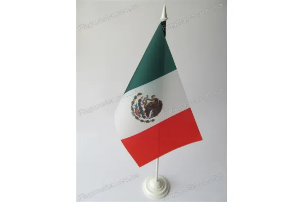 Прапор Мексики на підставці