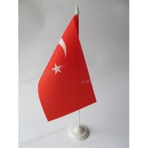 Прапор Туреччини на підставці
