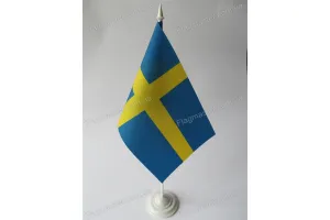 Прапор Швеції на підставці Прапор Швеції на підставці