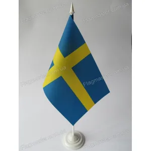 Прапор Швеції на підставці