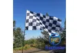 Прапор клітчаний гоночний фініш 150х90 см