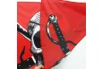 Піратський прапор Веселий Роджер червоний 150х90см Піратський прапор Веселий Роджер червоний 150х90см