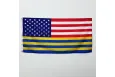 Прапор США авторський з тризубами України