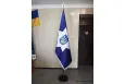 Прапор Національної поліції України 150х100 см кабінетний