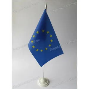 Прапор Євросоюзу на підставці Прапор Євросоюзу на підставці