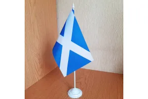Прапор Шотландії на підставці Прапор Шотландії на підставці